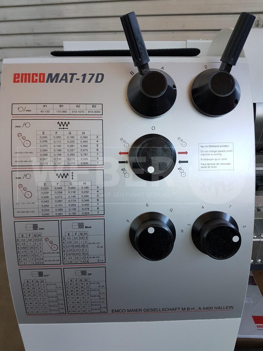  Emcomat 17D Leit- und Zugspindeldrehmaschine