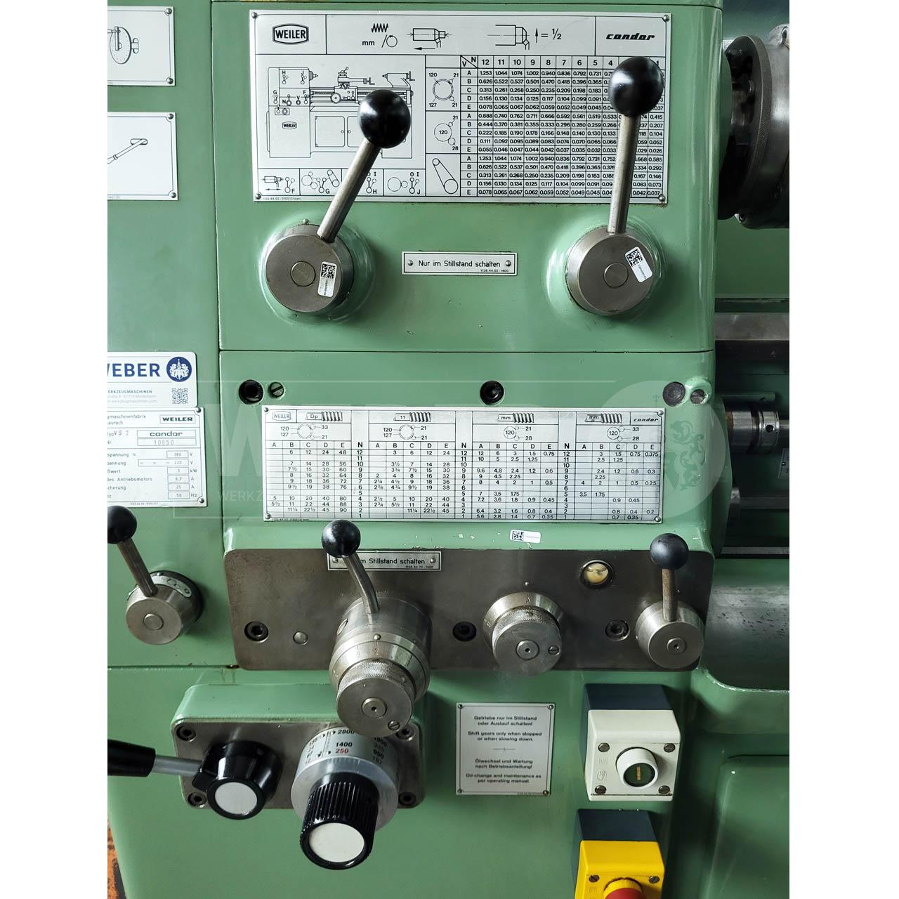 Weiler Condor VS 2 Leit- und Zugspindeldrehmaschine