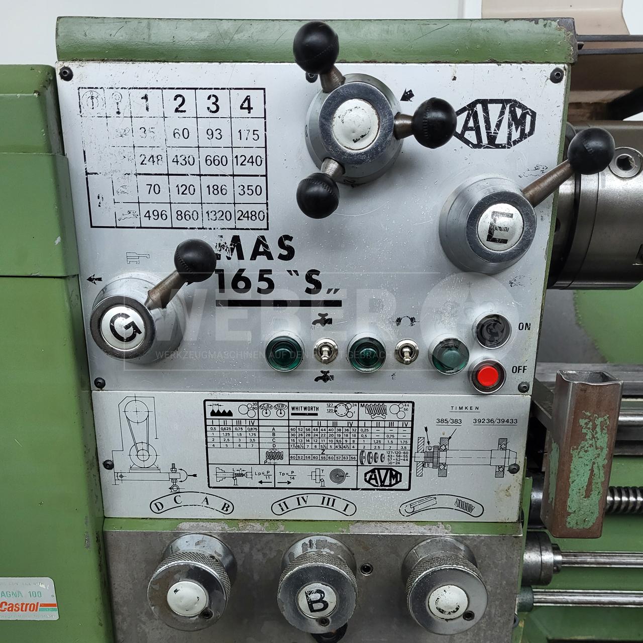 AVM Angelini MAS 165 S Leit- und Zugspindeldrehmaschine